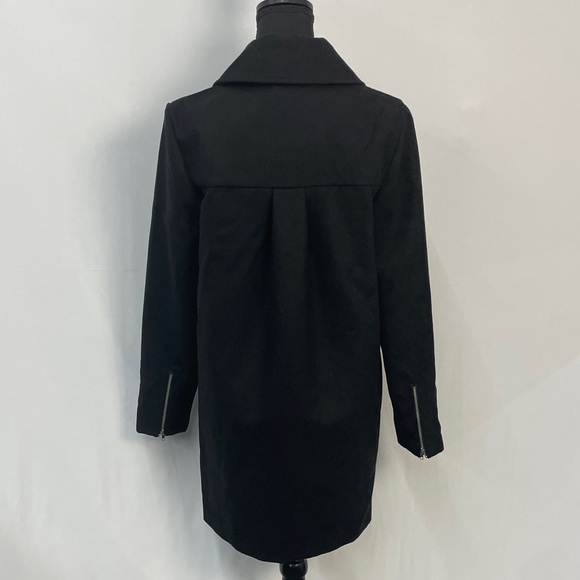 Fifth Label Open Front Black Overcoat, Oversized, Size Medium - Picture 4 of 11